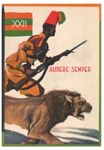 Eritrea troop postcard