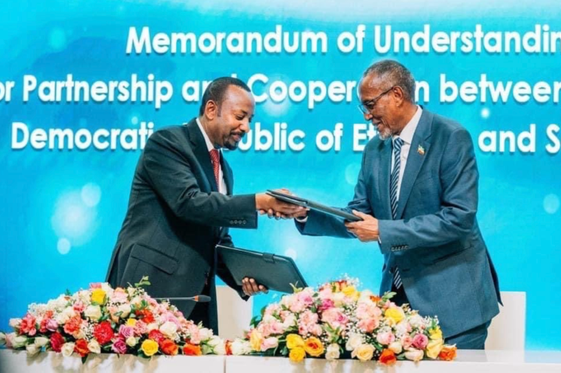 On January 1, 2024, President Muse Bihi and Prime Minister Abiy Ahmed of Ethiopia signed a Memorandum of Understanding (MoU) of Cooperation and Partnership b